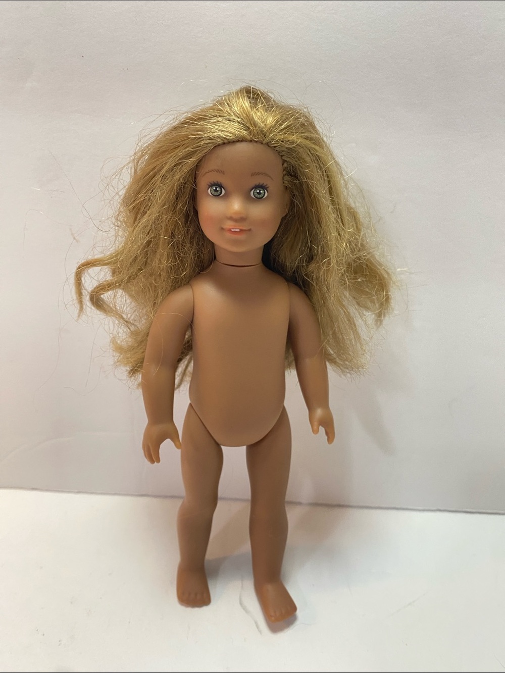 American Girl Mini 6" Doll #5 Blonde Hair Blue Eyes Truly Me Retired